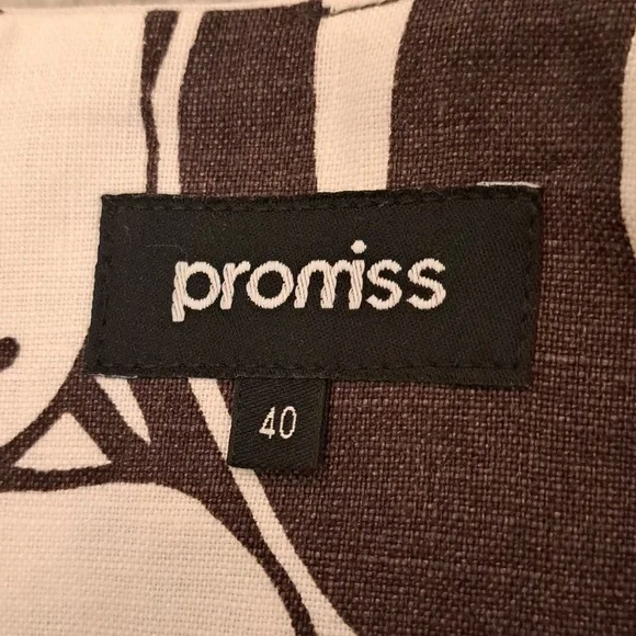 Beautiful Linen Floral Skirt Sz 40 - Picture 3 of 4